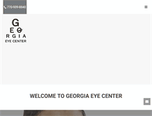 Tablet Screenshot of georgiaeyecenter.net